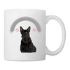 Scottish Terrier Print Coffee/Tea Mug - white