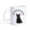 Scottish Terrier Print Coffee/Tea Mug - white