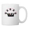 Scottish Terrier Paws Print Coffee/Tea Mug - white