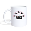 Scottish Terrier Paws Print Coffee/Tea Mug - white