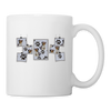 Bearded Collie Paws Print Coffee/Tea Mug - white