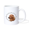 Cute Rhodesian Ridgeback Print Coffee/Tea Mug - white