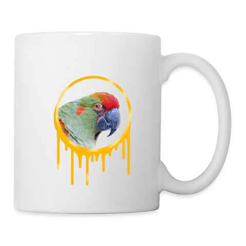 Red-Necked Amazon Print Coffee/Tea Mug - white