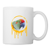 Red-Necked Amazon Print Coffee/Tea Mug - white