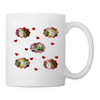 Monk Parakeet Parrot Print Coffee/Tea Mug - white