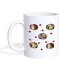 Monk Parakeet Parrot Print Coffee/Tea Mug - white