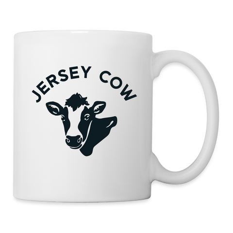 Jersey Cow Print Coffee/Tea Mug - white