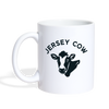 Jersey Cow Print Coffee/Tea Mug - white