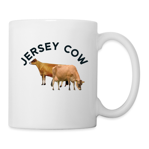 Jersey Cattle (Cow) Print Coffee/Tea Mug - white