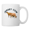 Jersey Cattle (Cow) Print Coffee/Tea Mug - white