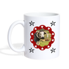 English Longhorn Cattle (Cow) Print Coffee/Tea Mug - white