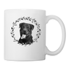 Rottweiler Print Coffee/Tea Mug - white