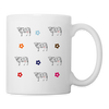 Chianina Cattle (Cow) Patterns Print Coffee/Tea Mug - white