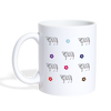 Chianina Cattle (Cow) Patterns Print Coffee/Tea Mug - white