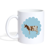 Ayrshire Cattle Print Coffee/Tea Mug - white