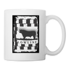 Australian Lowline Cattle (Cow) Print Coffee/Tea Mug - white