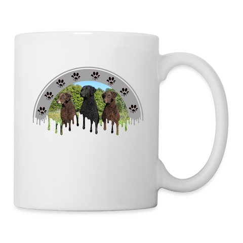 Curly-coated retriever Art Print Coffee/Tea Mug - white