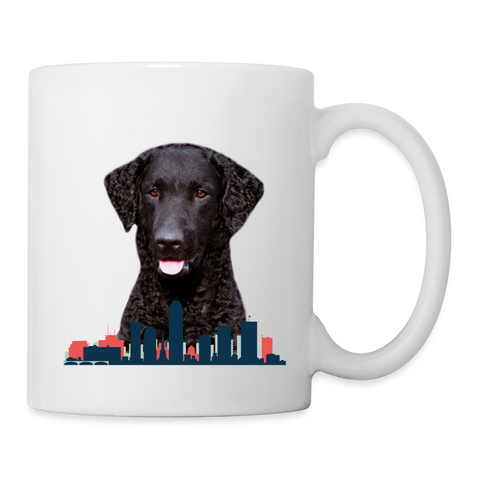 Curly-coated retriever Dog Print Coffee/Tea Mug - white