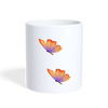 Butterfly Print Coffee/Tea Mug - white