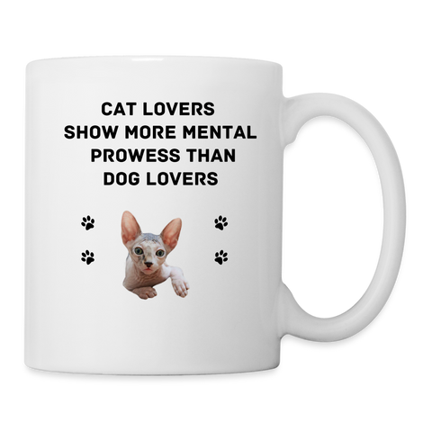 Peterbald Cat Lovers Print Coffee/Tea Mug - white