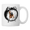 Welsh Terrier Alarm Clock Print Coffee/Tea Mug - white