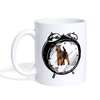 Welsh Terrier Alarm Clock Print Coffee/Tea Mug - white