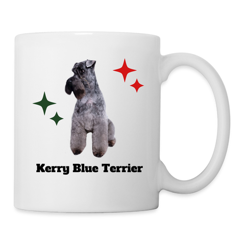 Kerry Blue Terrier Print Coffee/Tea Mug - white