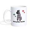 Kerry Blue Terrier Print Coffee/Tea Mug - white