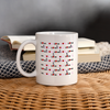 Kerry Blue Terrier Love Patterns Print Coffee/Tea Mug - white