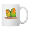 Rosy-faced lovebird Print Coffee/Tea Mug - white