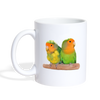 Rosy-faced lovebird Print Coffee/Tea Mug - white