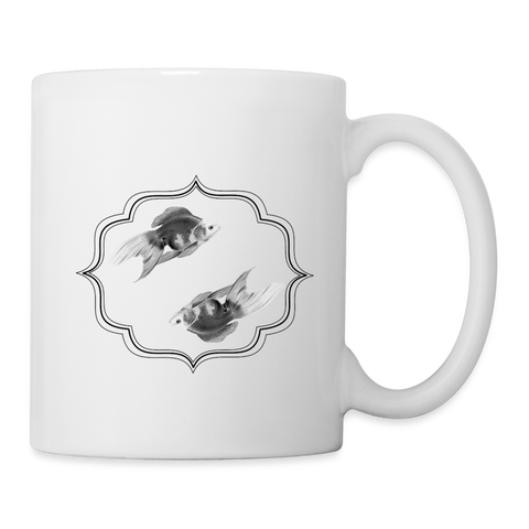 Lovely Ryukin Fish Print Coffee/Tea Mug - white