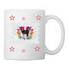 Toy Fox Terrier Stars Print Coffee/Tea Mug - white