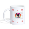 Toy Fox Terrier Stars Print Coffee/Tea Mug - white