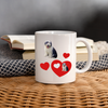 Old English Sheepdog Love Print Coffee/Tea Mug - white