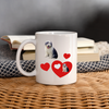 Old English Sheepdog Love Print Coffee/Tea Mug - white