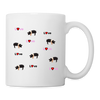 Hampshire pig Love Print Coffee/Tea Mug - white