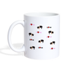 Hampshire pig Love Print Coffee/Tea Mug - white