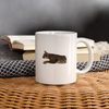 Jumping Cat Print Coffee/Tea Mug - white