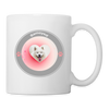 Samoyed Love Print Coffee/Tea Mug - white