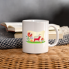 Dog with Shadow Print Coffee/Tea Mug - white