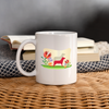 Dog with Shadow Print Coffee/Tea Mug - white