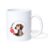 Saluki Dog Print Coffee/Tea Mug - white