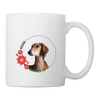 Saluki Dog Print Coffee/Tea Mug - white