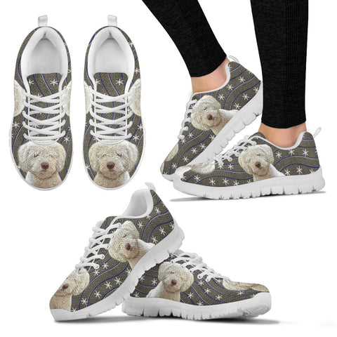 Spanish Water Dog Print Christmas Running Shoes For Women