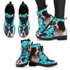 New Border Collie Print Boots For Women