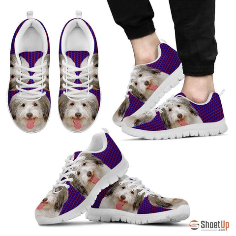 Coton De Tulear Dog (White/Black) Running Shoes For Men