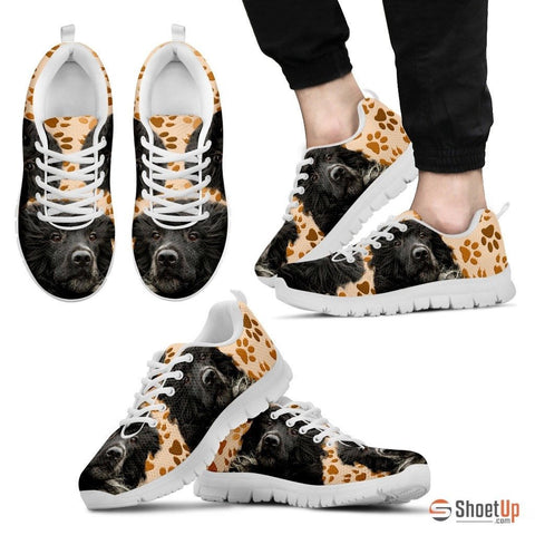 Portuguese Water Dog (White/Black) Running Shoes For Men