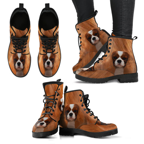 Cavalier King Charles Spaniel Print Boots For Women