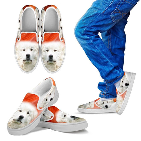 Great Pyrenees Print Slip Ons For Kids Express Shipping